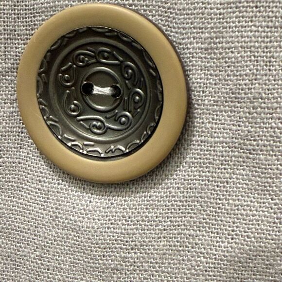 For Cynthia Linen Blend Shark Bite Hem Shirt Dress Size S - Picture 4 of 6